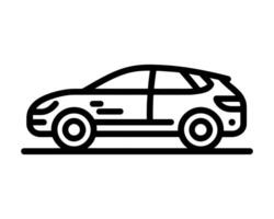 Basic outlined vehicle icon for branding vector