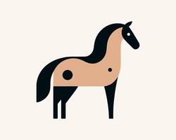 Horse full body design for company branding vector