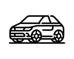 Branded auto icon in clean line format vector
