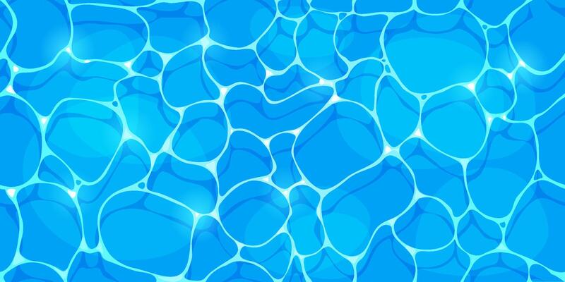 Cartoon pool water seamless pattern background