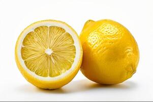 lemon isolated on white background photo