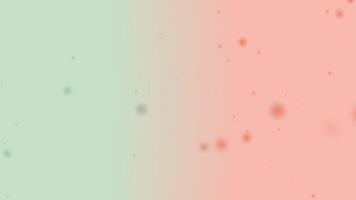 Elegant green and coral gradient background with floating soft blurred particles Perfect for holiday designs digital artwork and creative branding Suitable for Christmas and festive themes video