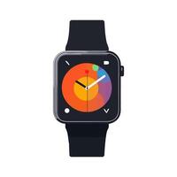 Smartwatch With Colorful Interface vector