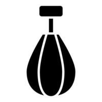 Punching bag solid icon vector