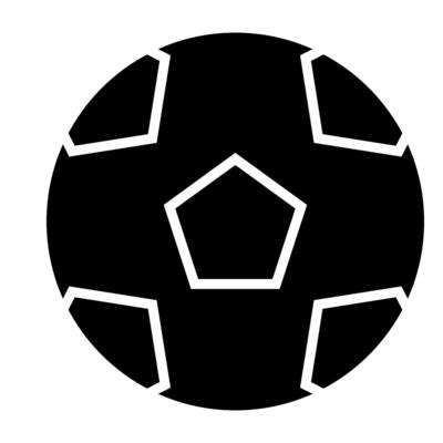 Soccer ball solid icon