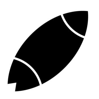 tabla de surf sólido icono vector