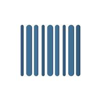 A sleek and stylish shopping icon that features vertical lines, making it perfect for representing various sectors including retail, ecommerce, and shopping applications in a visually appealing way vector