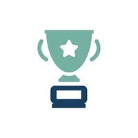 A visually appealing trophy icon that effectively symbolizes rewards, achievements, and success, making it ideal for a variety of applications, including gamification, recognition, and events vector