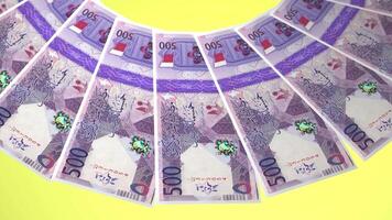 32 Serene Looping Design Rial Curency of Qatar video