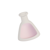 Cute 3D Flask Icon Illustration Render png