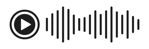Sound wave decibel audio record icon. Music bar player interface. Equalizer wave. illustration vector
