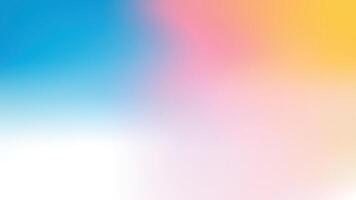 Abstract clear blue sky pastel rainbow. Blurred light blue, pink, yellow color banner. Blur light fuzz colorful gradient background. illustration gradient mesh vector