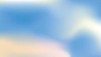 Abstract cirrus clouds. Light blue, pink color banner. Pastel gradient sky. Blurred light fuzz colorful gradient background vector