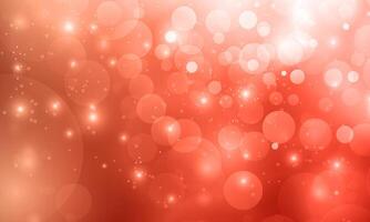 Banner orange bokeh particles glitter awards dust gradient abstract background. shiny soft light. vector