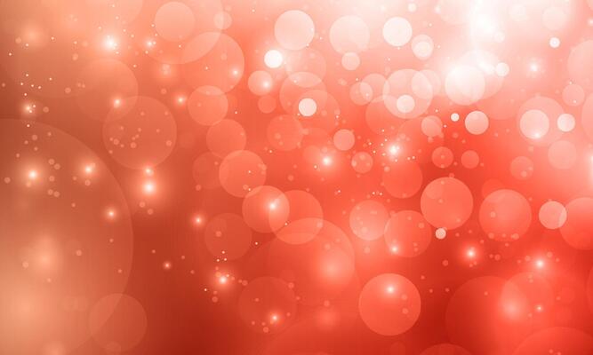 Banner orange bokeh particles glitter awards dust gradient abstract background. shiny soft light.