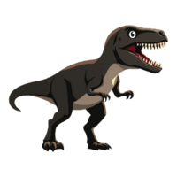 a walking dinosaur, with piercing eyes and an open mouth showing intricately designed png