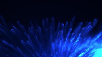 Modern background with polygonal crystal. Neural computing artificial intelligence. Blue Animated bionic background. Scenes of blue reflection crystals in the background. Blue diamond background. video
