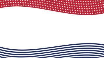 patriotic background with stars Background Design Featuring Red, White, and Blue Waves With Stars vector
