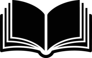Open Book Symbol Flat and Professional Style, Book Icon for Reading Literacy and Study Concepts vector