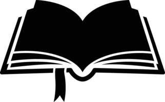 Open Book Icon Minimal Design for Education Projects, Open Book Illustration Symbol of Knowledge and Learning vector