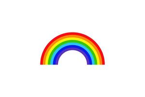 rainbow icon flat design vector