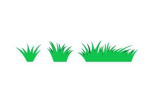 grass icon flat design set vector