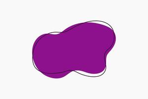 purple liquid abstract shape for text icon vector