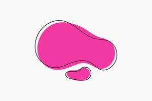 pink liquid abstract shape for text icon vector