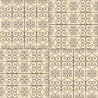 Seamless pattern of squares with a pattern of curled lines vector