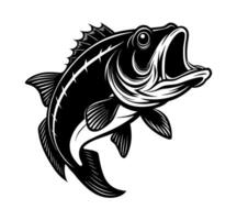 Big fish silhouette design vector