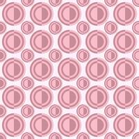 Abstract seamless pink circle pattern background vector