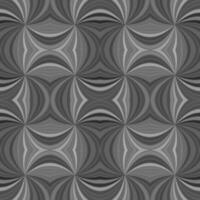 Grey seamless psychedelic abstract curved stripe pattern background - ray burst design vector