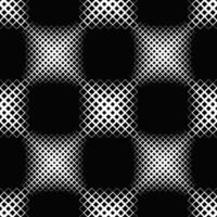Geometrical abstract seamless diagonal square pattern background - black and white graphic design vector