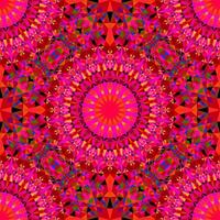 Abstract oriental polygonal mandala ornament pattern background design vector