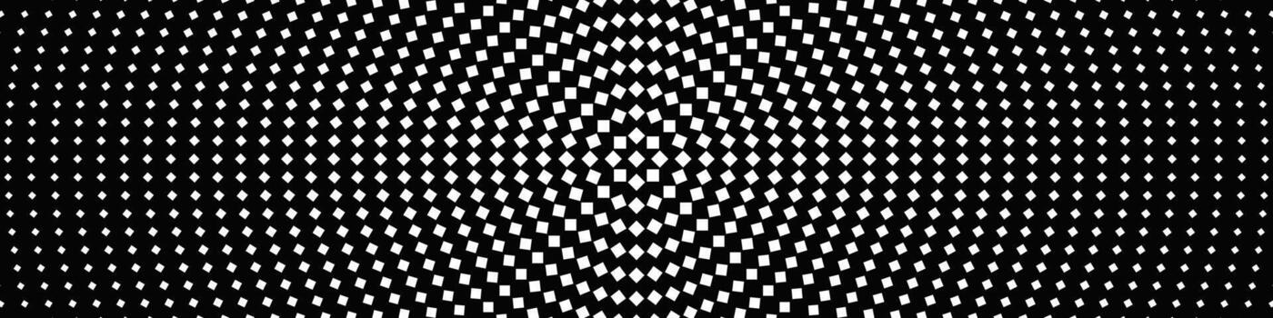 negro y blanco trama de semitonos cuadrado modelo antecedentes - resumen diseño desde cuadrícula vector