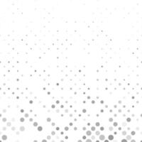 Grey abstract repeating dot pattern - snowfall background design with circles vector