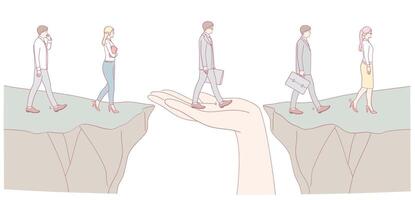 Bridging Gaps Providing Comprehensive Support for Professional Journeys and Growth vector
