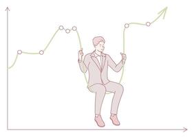 Exploring Business Growth Strategies through Engaging and Informative Graphical Animation vector