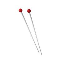 Knitting needles. Working tools for needlework. vector