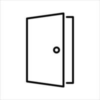 Door bluetooth Icon. Symbol isolated white background. illustration. color editable. vector