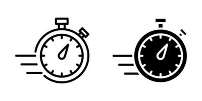 quick Icon set. Symbol isolated white background. illustration. color editable. vector
