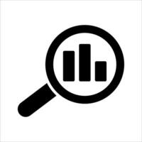 Set of analyticr Icon Symbol isolated white background. illustration. color editable. vector