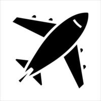 Airplane Icon . Symbol isolated white background. illustration. color editable. vector