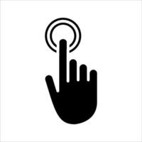 Click selection Icon seuniquet. Symbol isolated white background. illustration. color editable. vector