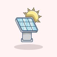 Solar Panel Illustration Perfect for eco friendly projects environmental campaigns energy conservation themes and future technology Editable and scalable for digital and print use vector