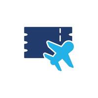 airplane ticket colored icon design good for web or mobile app vector