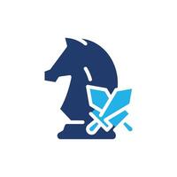 attacking chess strategy colored icon design good for web or mobile app vector