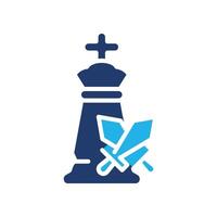 Check chess strategy colored icon design good for web or mobile app vector
