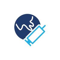travel global vaccine colored icon design good for web or mobile app vector