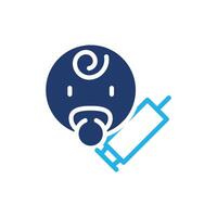 vaccine for children colored icon design good for web or mobile app vector